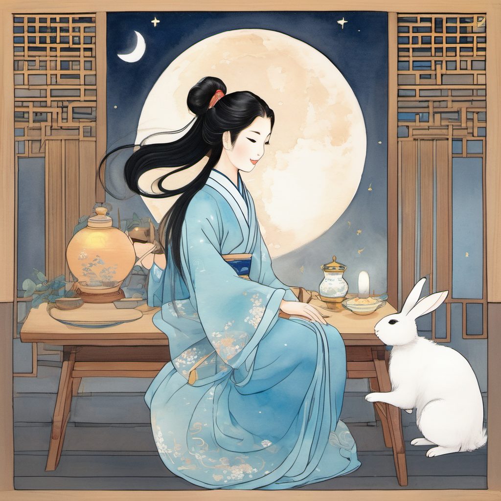 Chang'e, the Moon Goddess — Bilingual Chinese-English Picture Book preview 2
