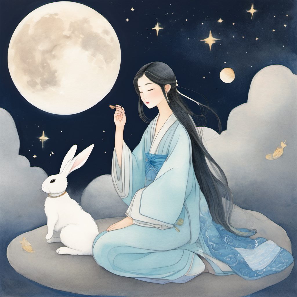 Chang'e, the Moon Goddess — Bilingual Chinese-English Picture Book preview 5