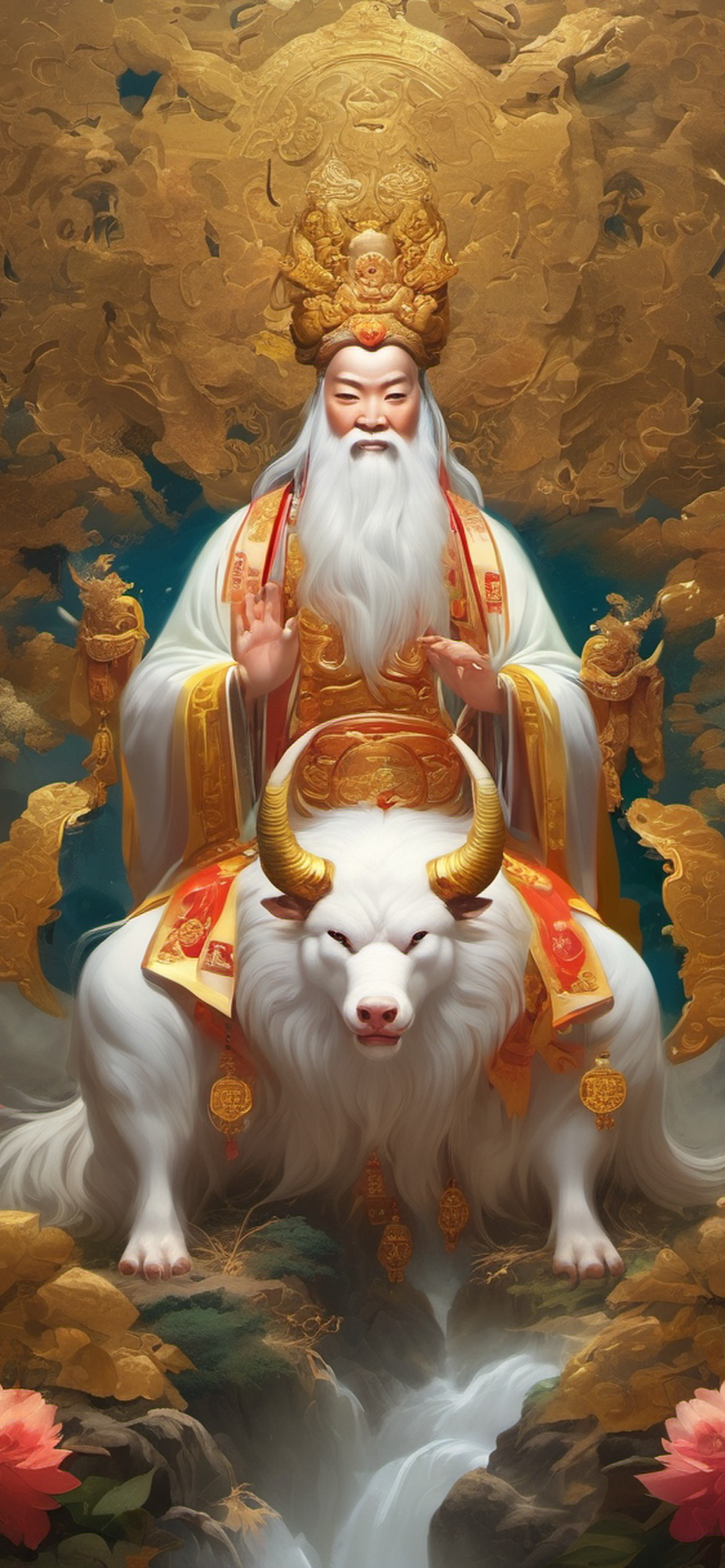 Bai Ze the Wisdom Beast — Chinese Mythology Wallpaper preview 1
