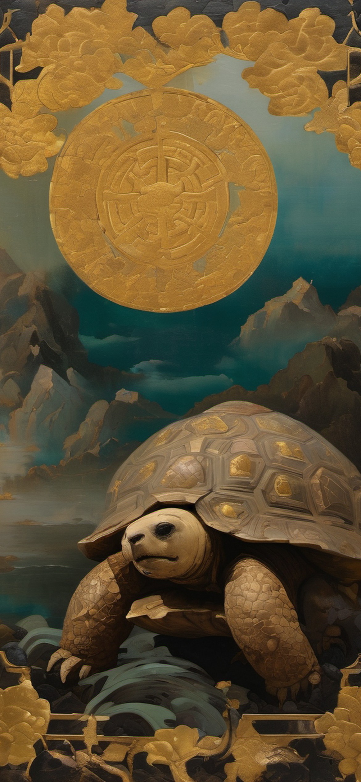 Black Tortoise Xuanwu — Chinese Mythology Wallpaper preview 1