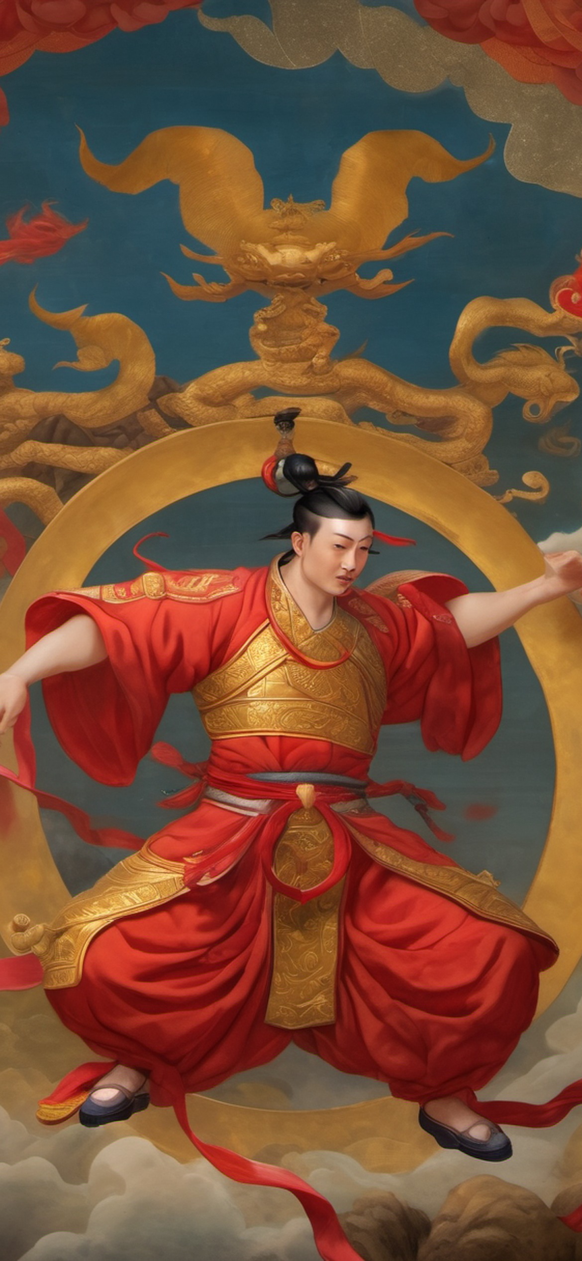 Third Prince Nezha — Chinese Mythology Wallpaper preview 1