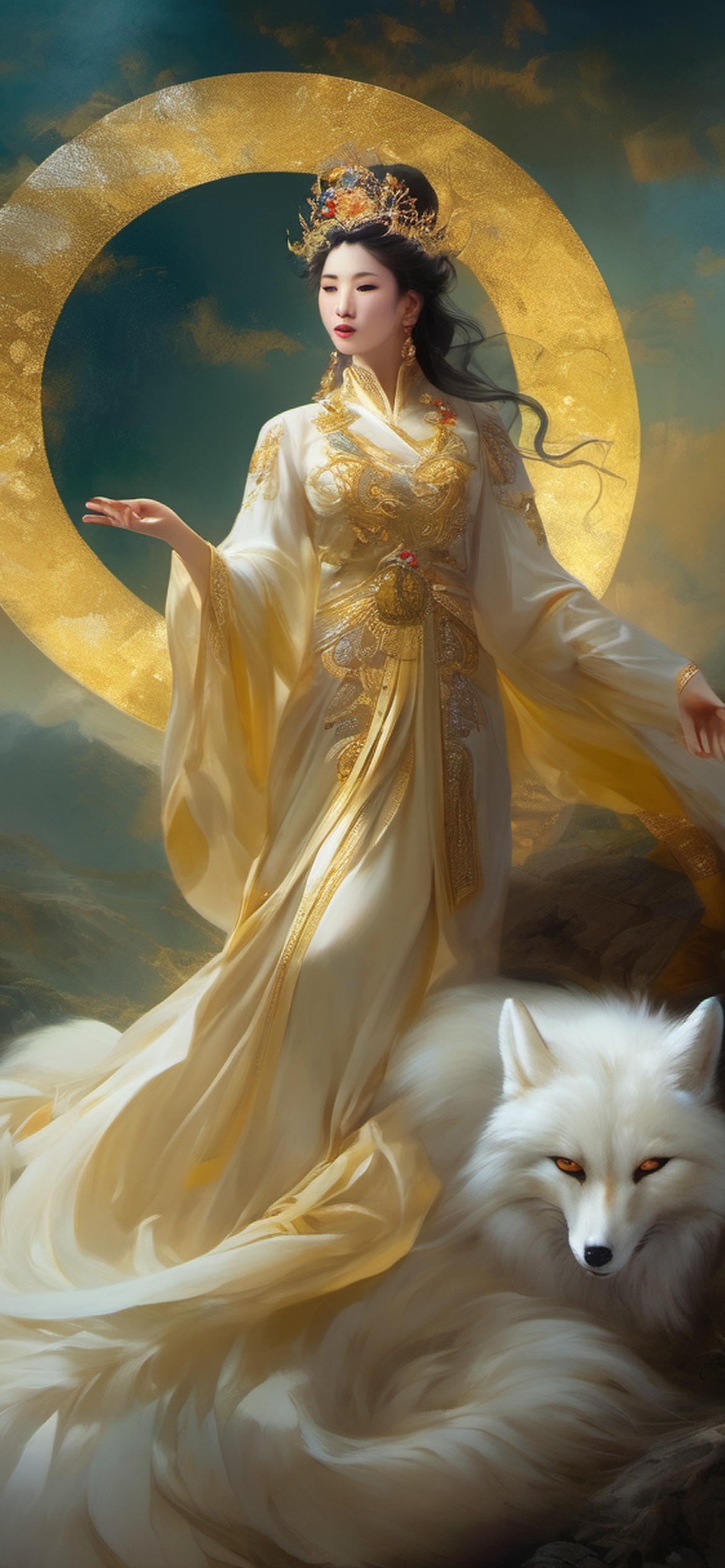 Nine-Tailed Fox Spirit — Chinese Mythology Wallpaper preview 1