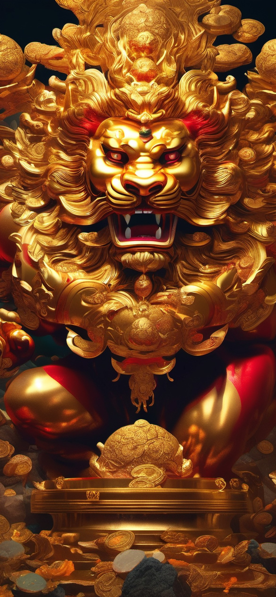 Pixiu the Fortune Beast — Chinese Mythology Wallpaper preview 1
