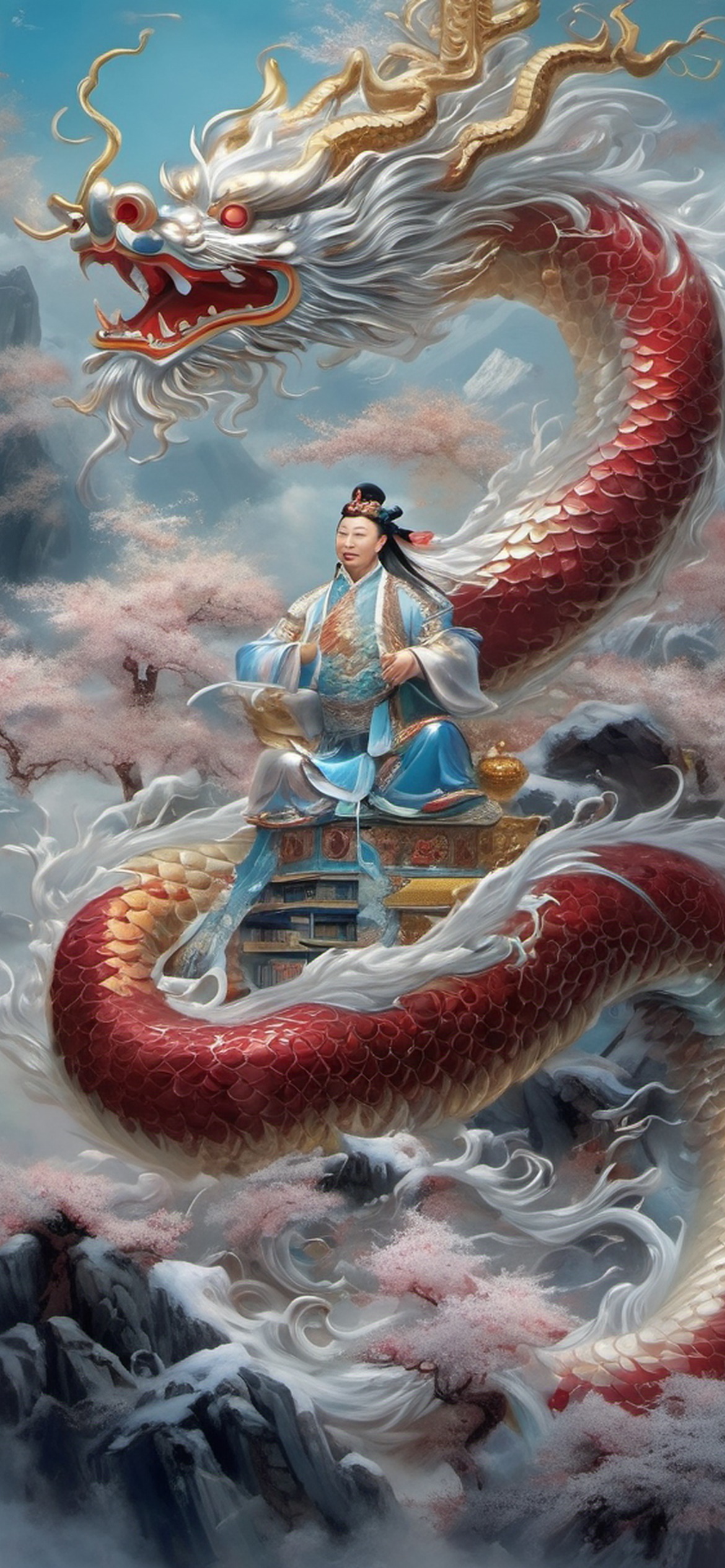 West Sea Dragon King Ao Run — Chinese Mythology Wallpaper preview 1